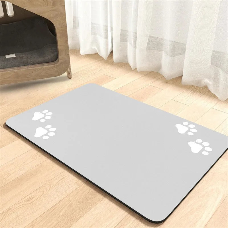 VELZIO AquaMat™ — Tapis absorbant, antidérapant et imperméable pour gamelles de chiens et de chats