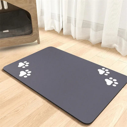 VELZIO AquaMat™ — Tapis absorbant, antidérapant et imperméable pour gamelles de chiens et de chats